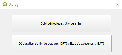 Capture d’écran – Suivis périodiques et État d’avancement des travaux