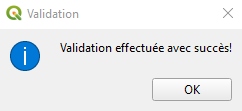 Capture d’écran – Valider la couverture de travail