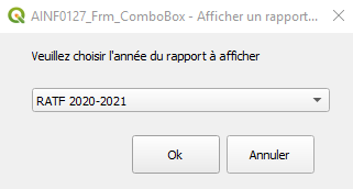 Capture d’écran – Afficher un rapport RATF